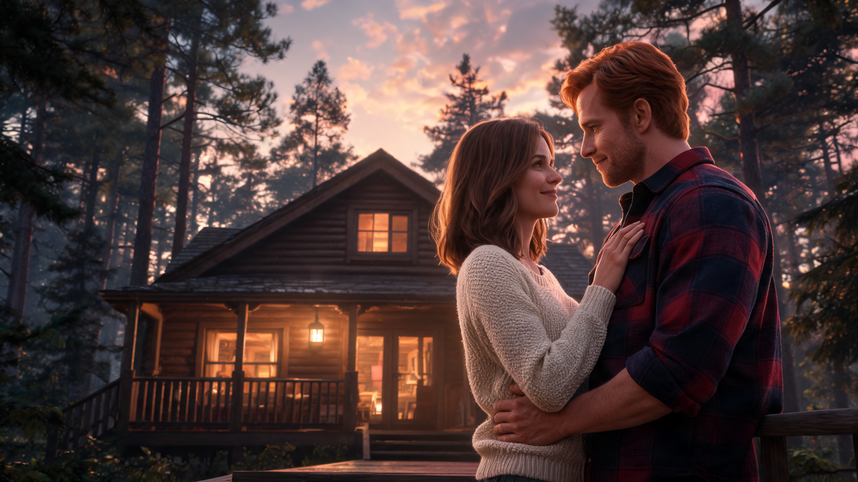 Sunset's Silken Shackles in the Whispering Woods