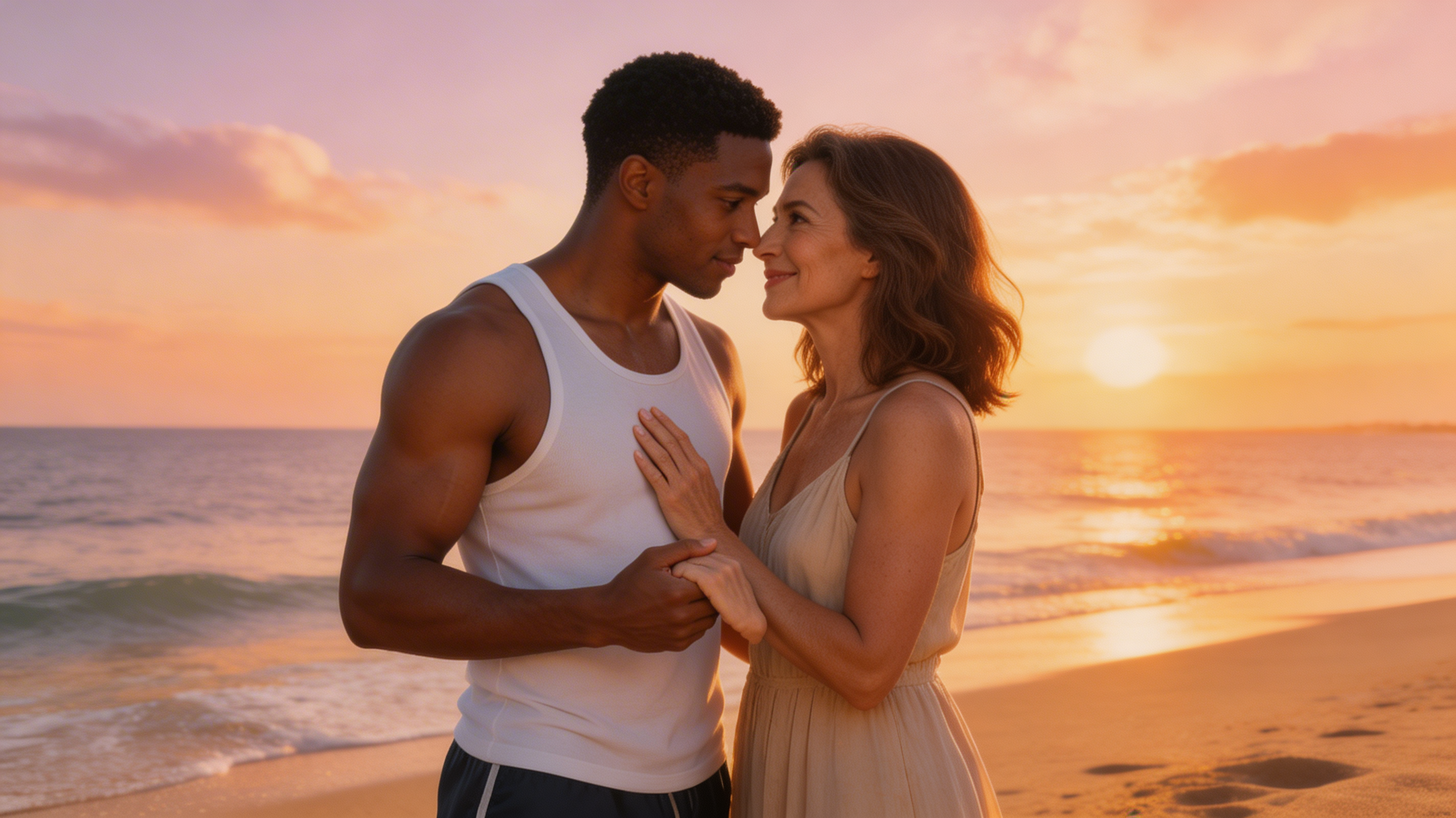 Sunlit Siren's Tidal Embrace