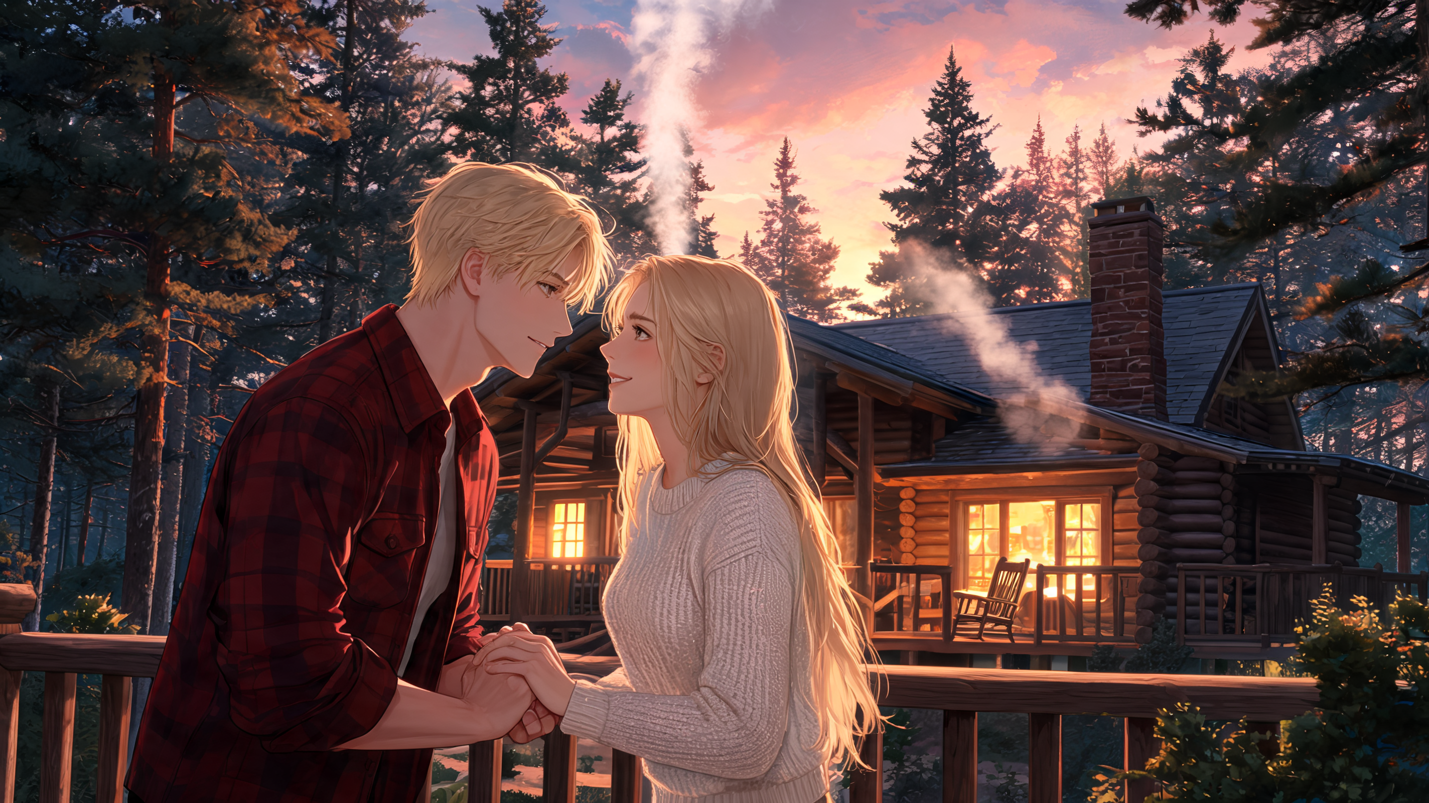 Winter's Kiss in the Woods