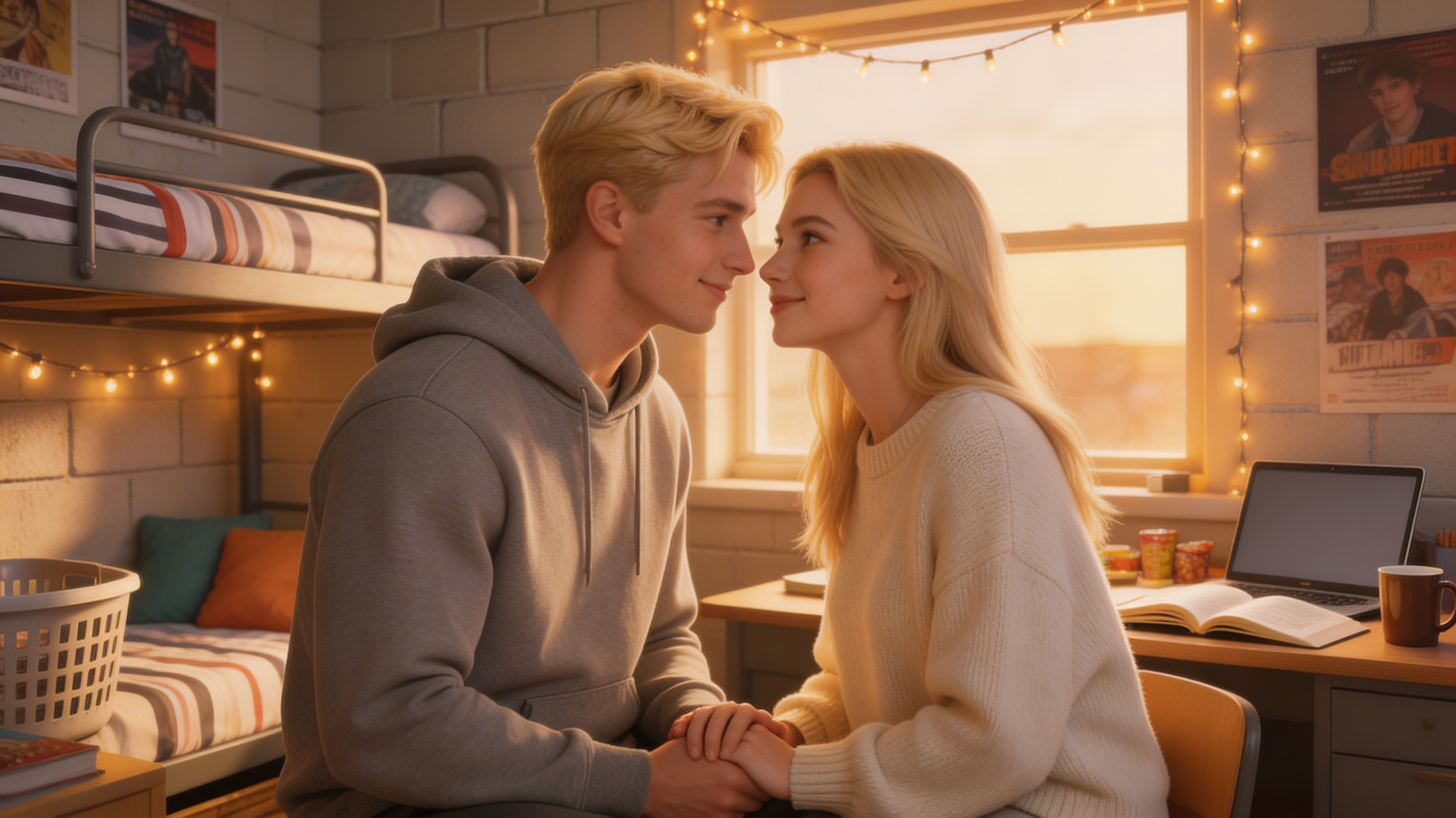 Sunlit Blushes in the Summer Dorm