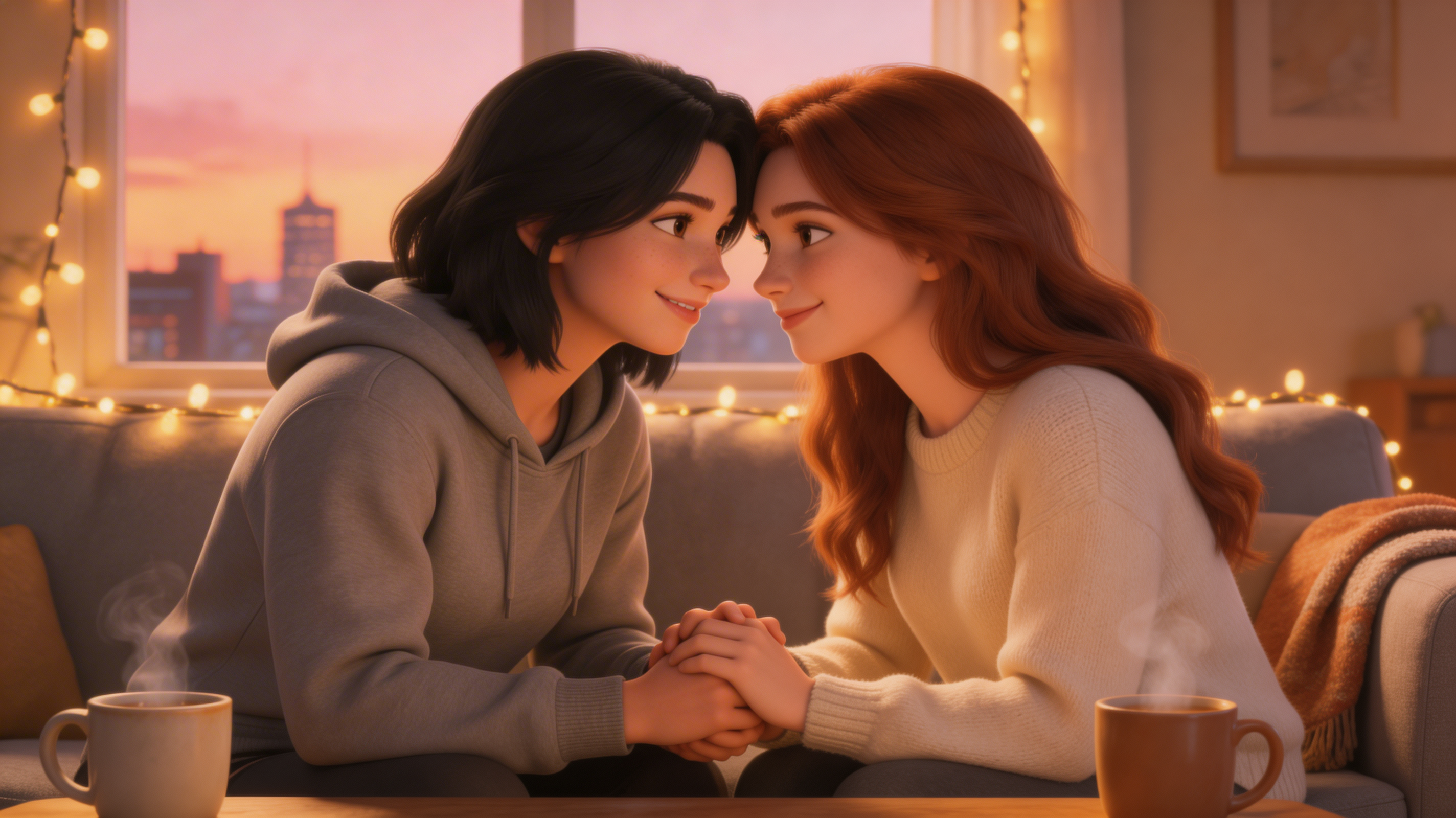 Whispers of Amber Leaves on Silk Sheets