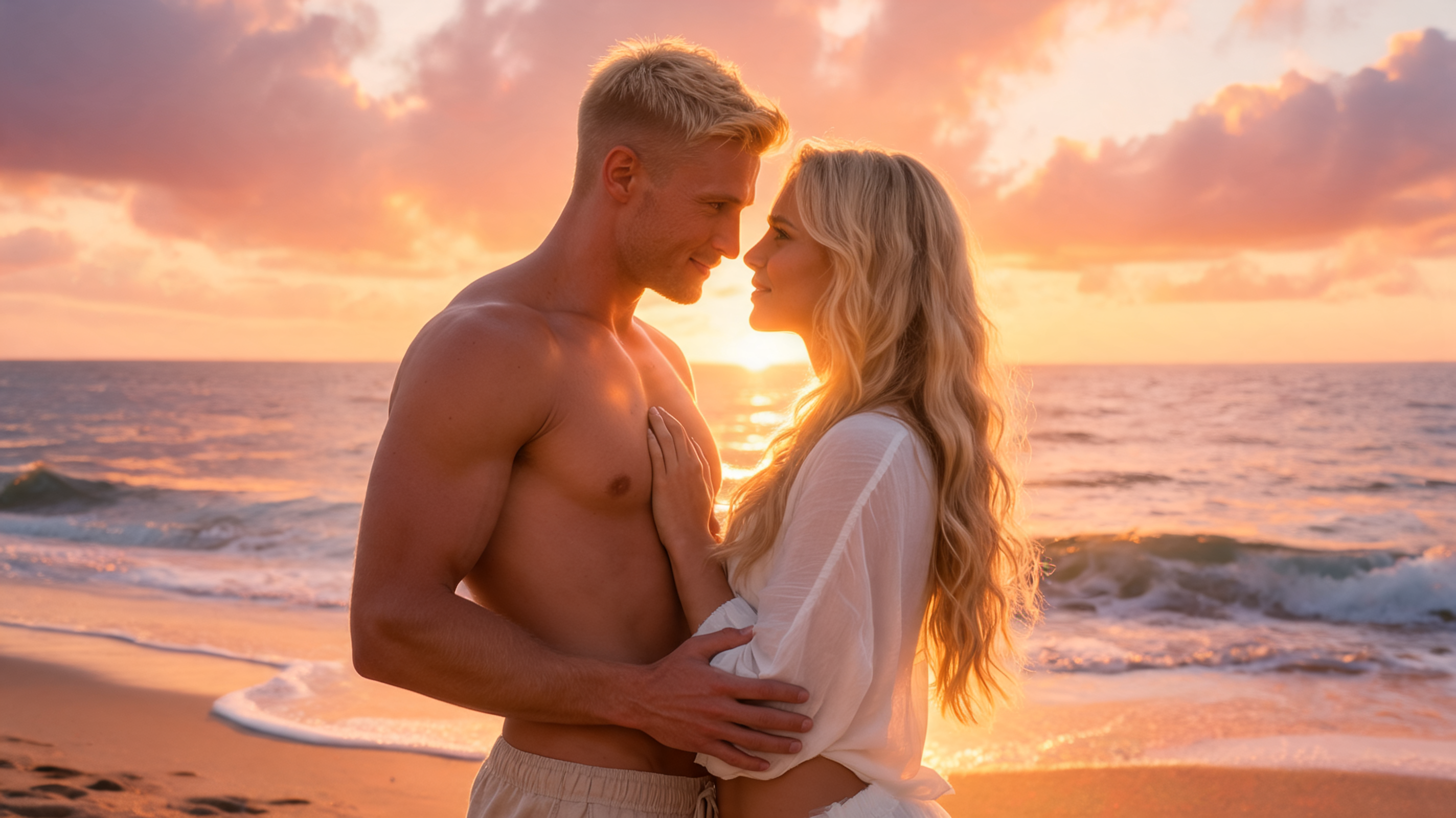 Sunlit Skin and Salty Kisses at Driftwood Bay