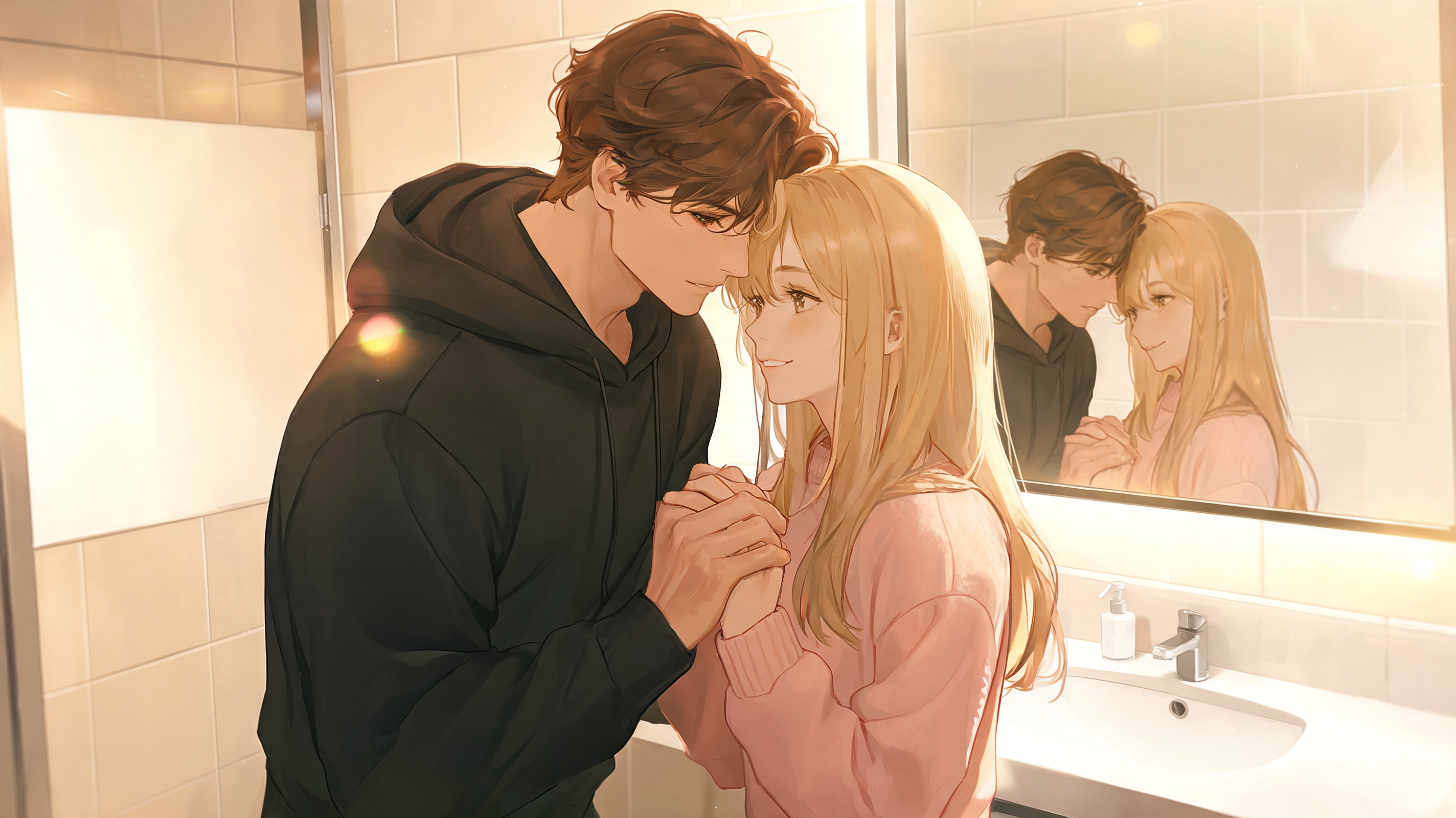A Summer Day's Unlikely Escapade in the Public Restroom