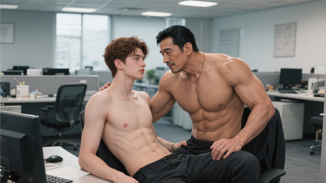 Snowflakes Outside the Office Window