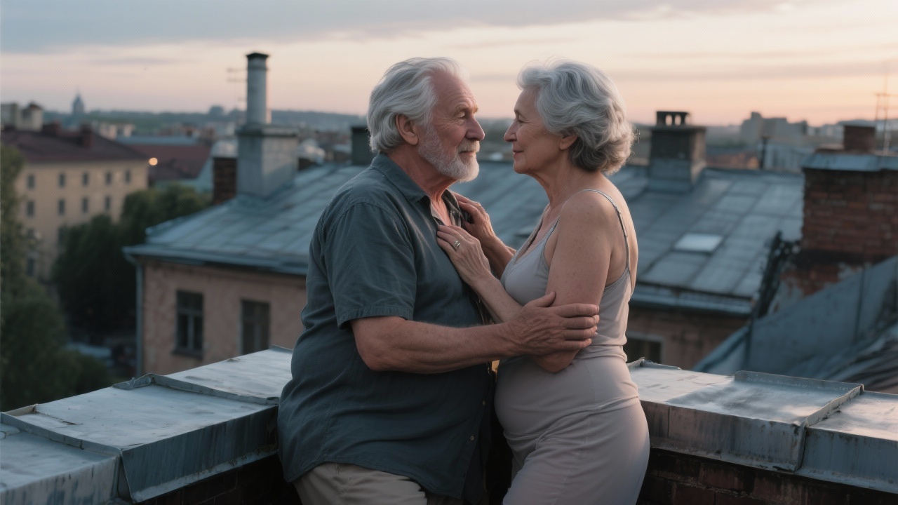 Rooftop Reunion Under Starlight