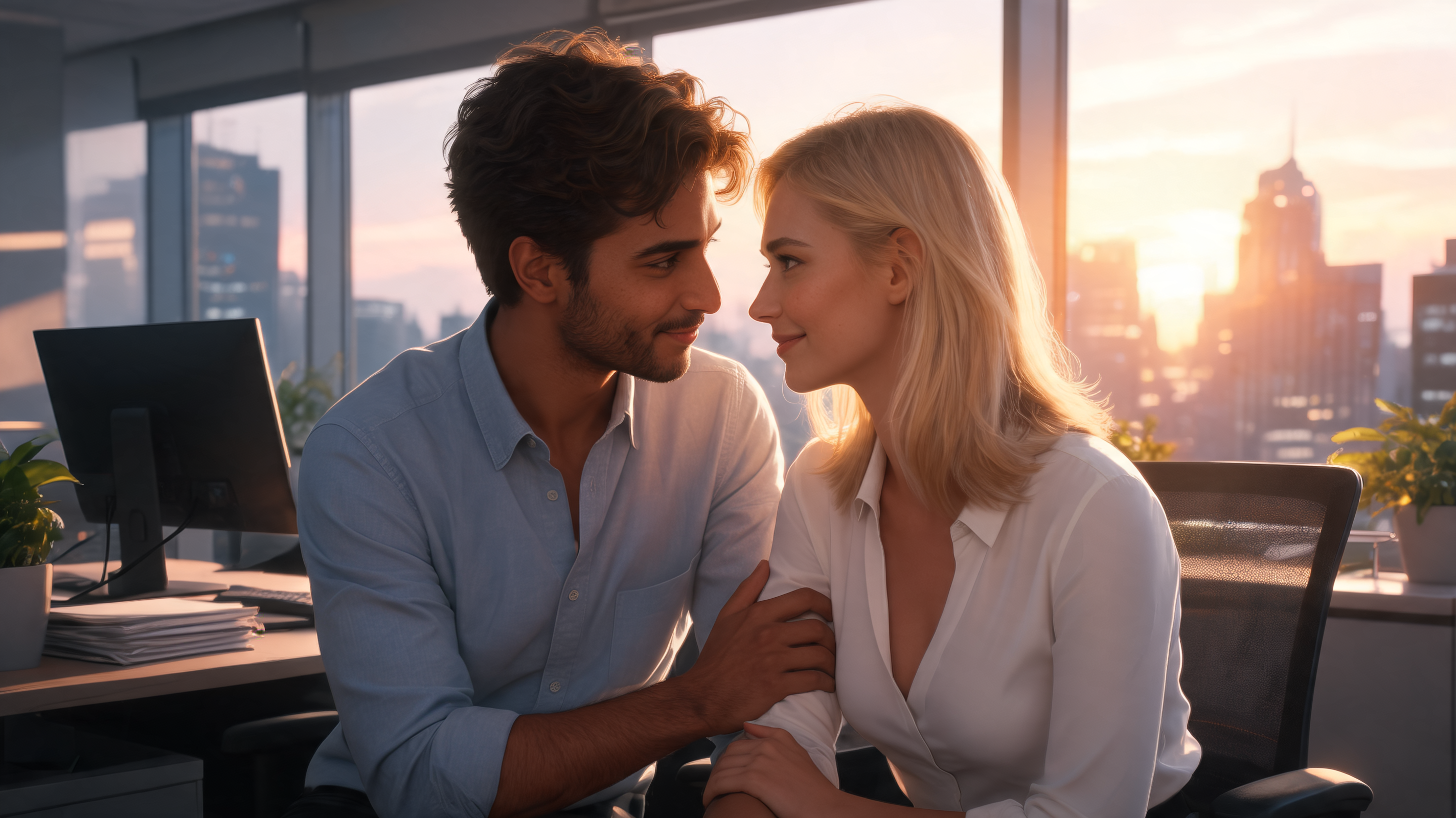Summer in the Office: A Tempting Encounter