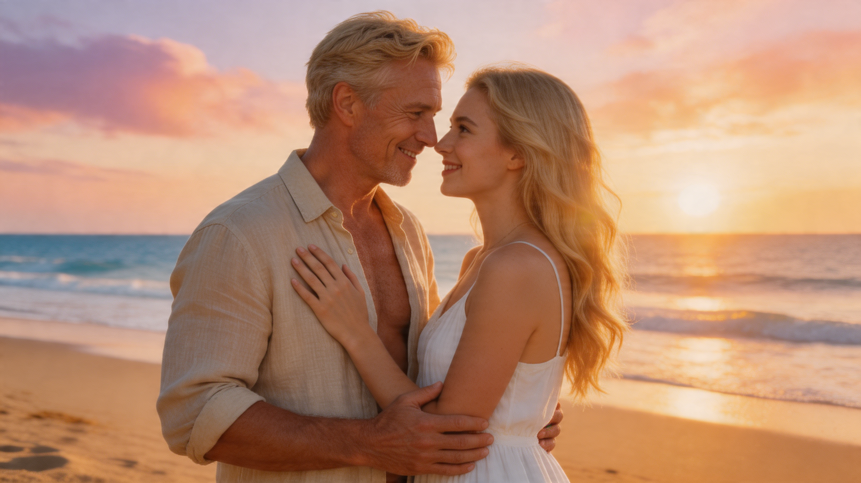 Sun-Drenched Dunes and the Shy Siren's Silken Bonds