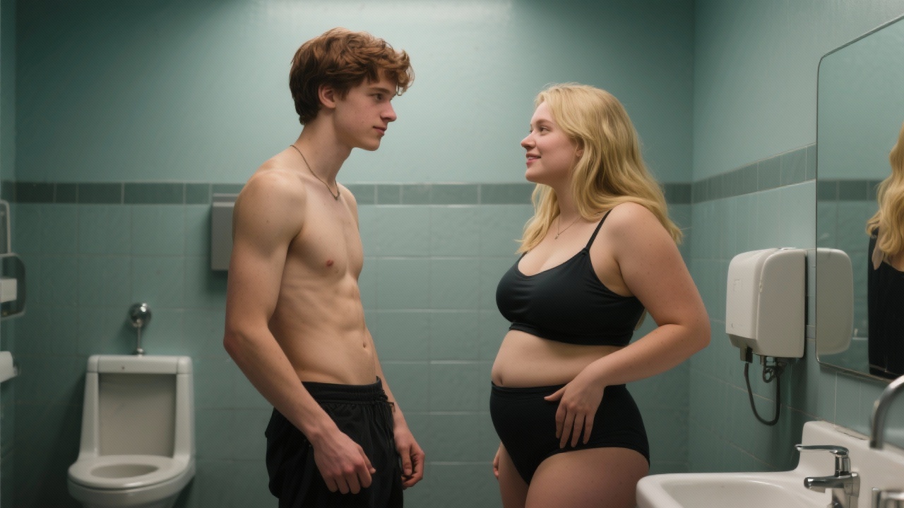 Autumn Bliss in the Public Restroom