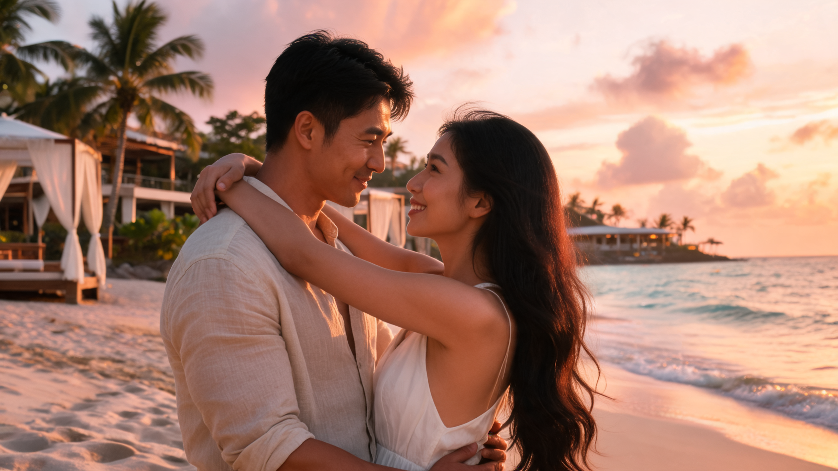 Moonlit Serenade at the Whispering Palms Resort