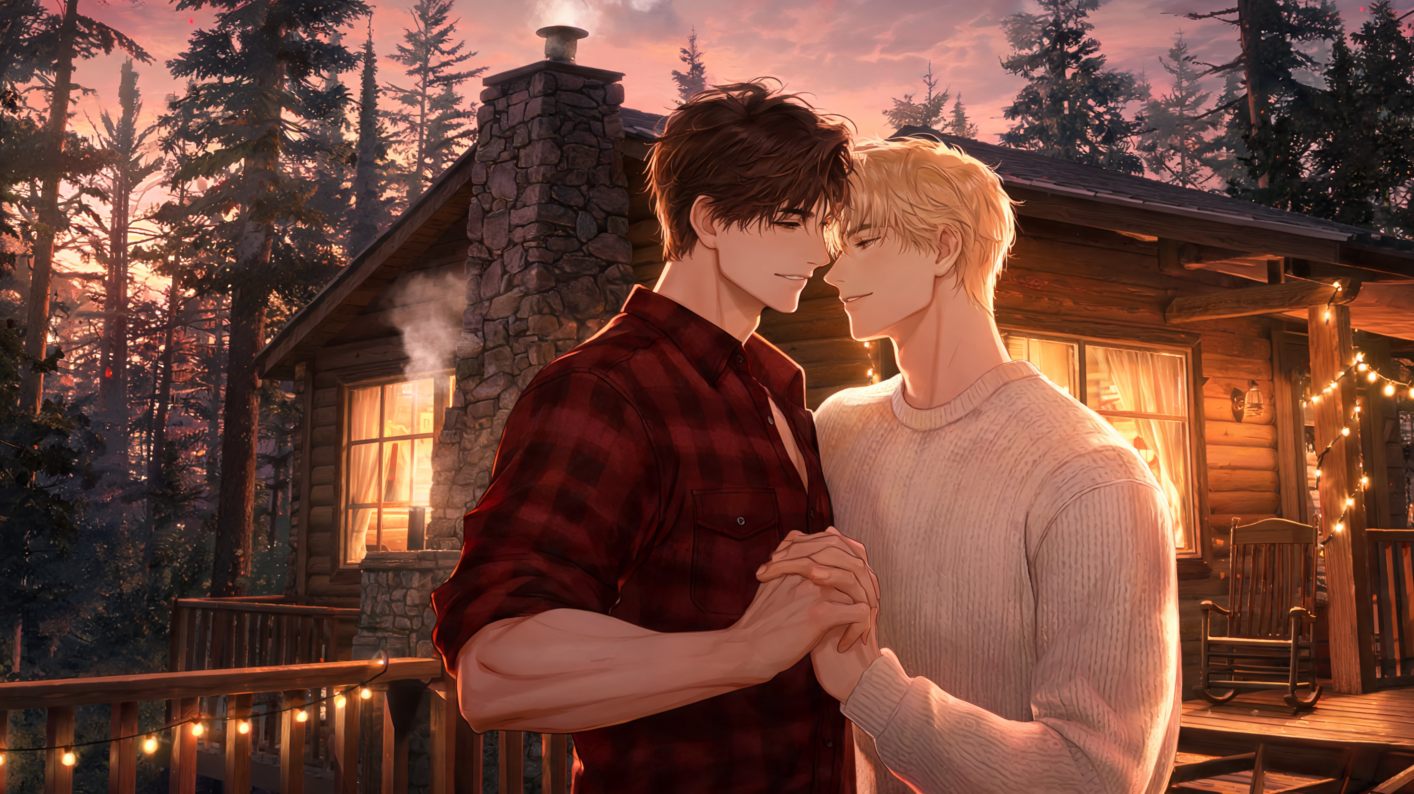 Sunlit Tangled Hearts in the Whispering Woods Cabin