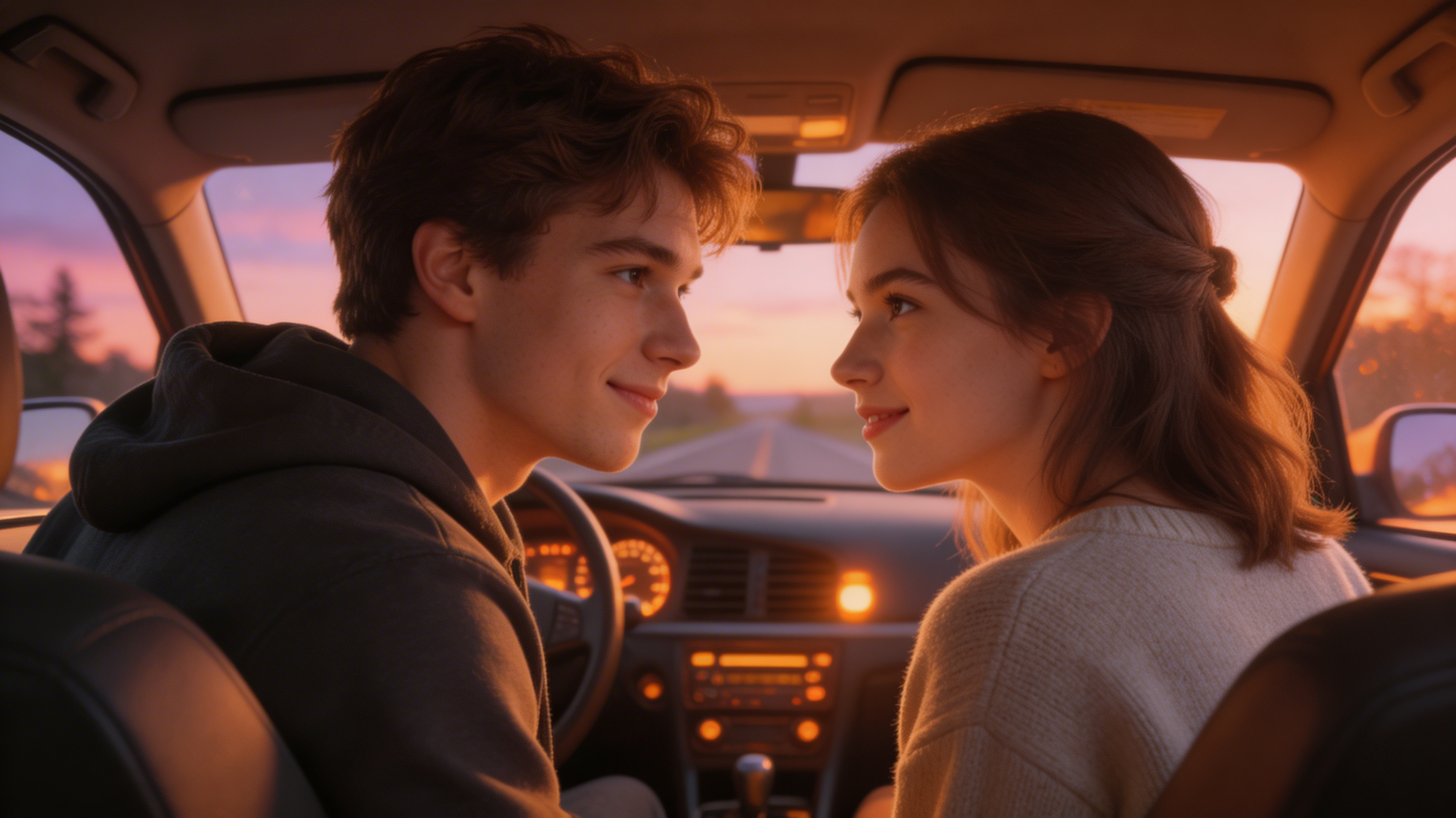 Sunlit Detour Down Lover's Lane