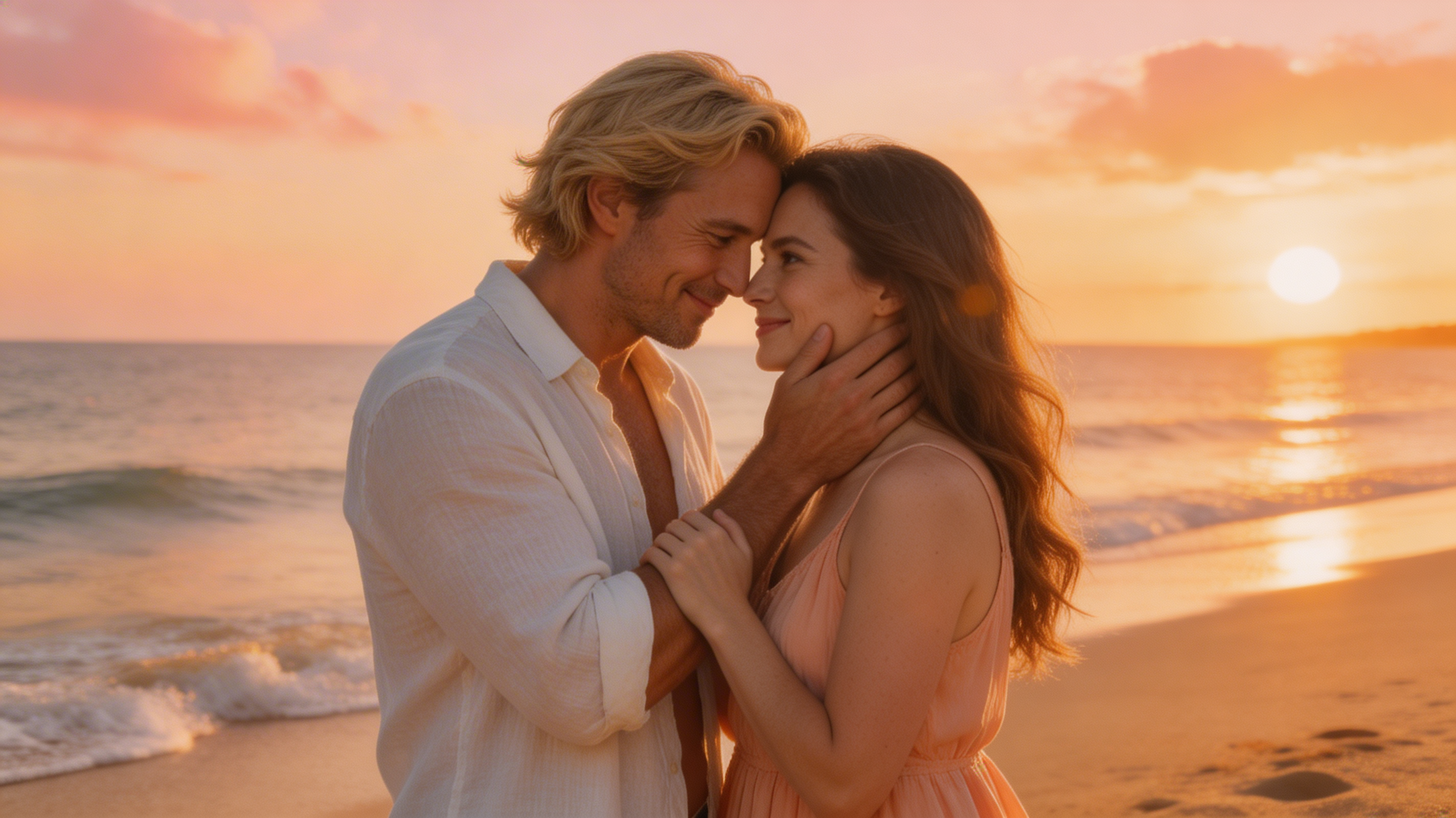 Sun-Drenched Surrender in the Dunes