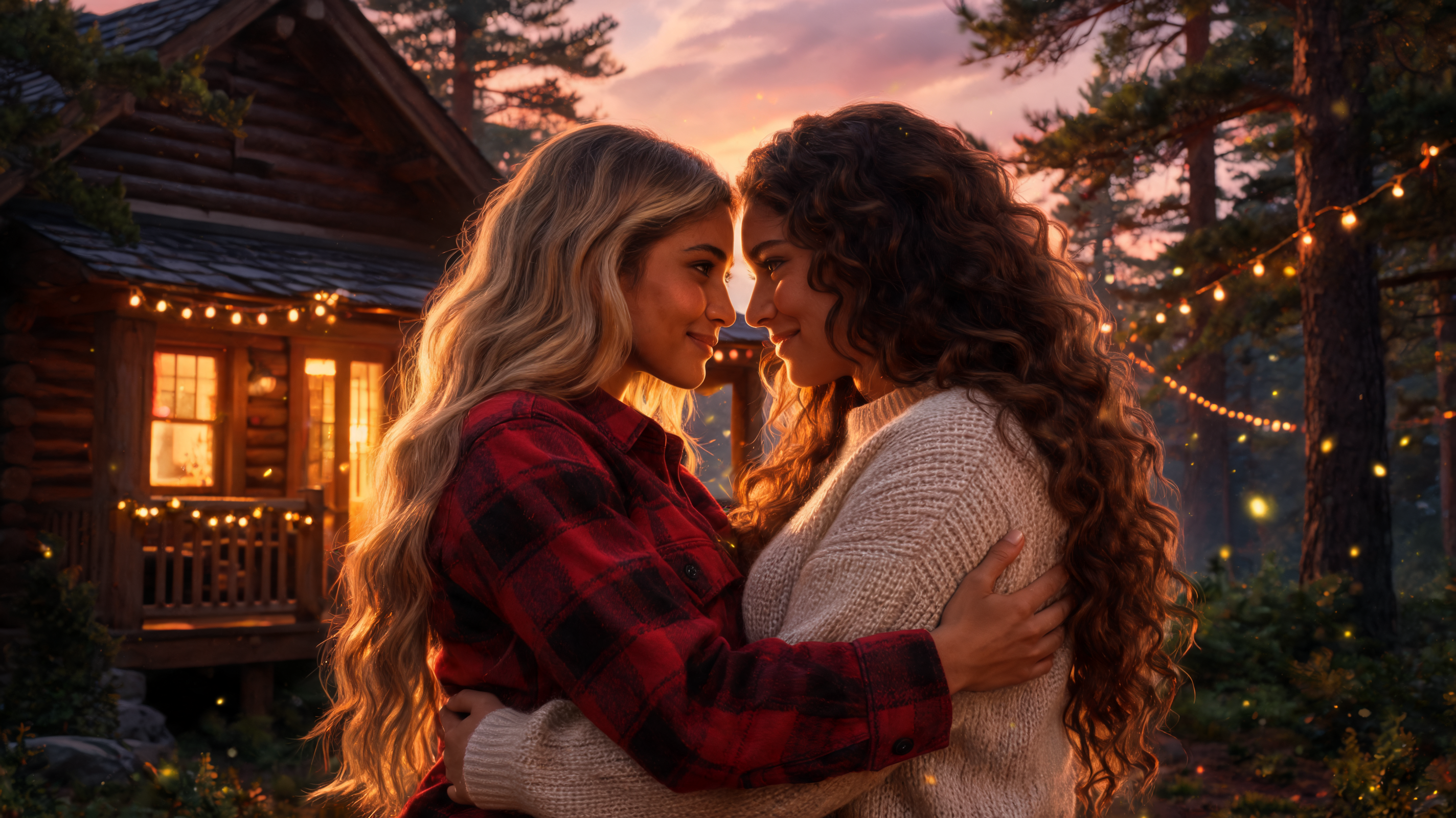 Sunlit Surrender in the Whispering Pine Cabin