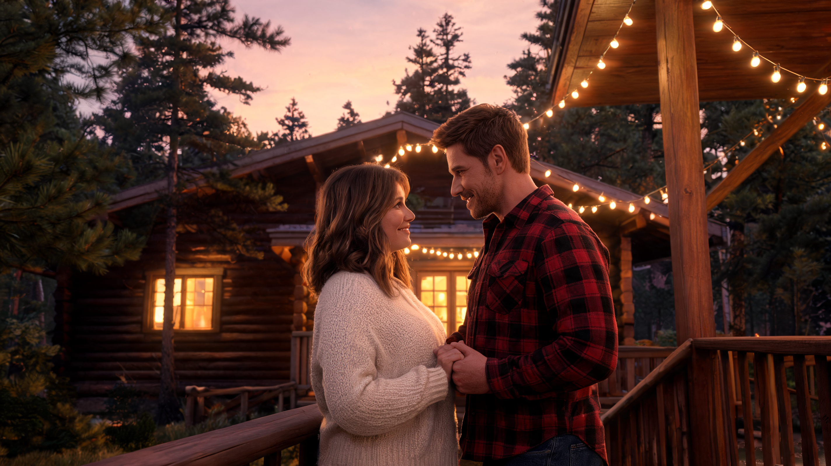 Sunlit Surrender in the Whispering Pine Cabin